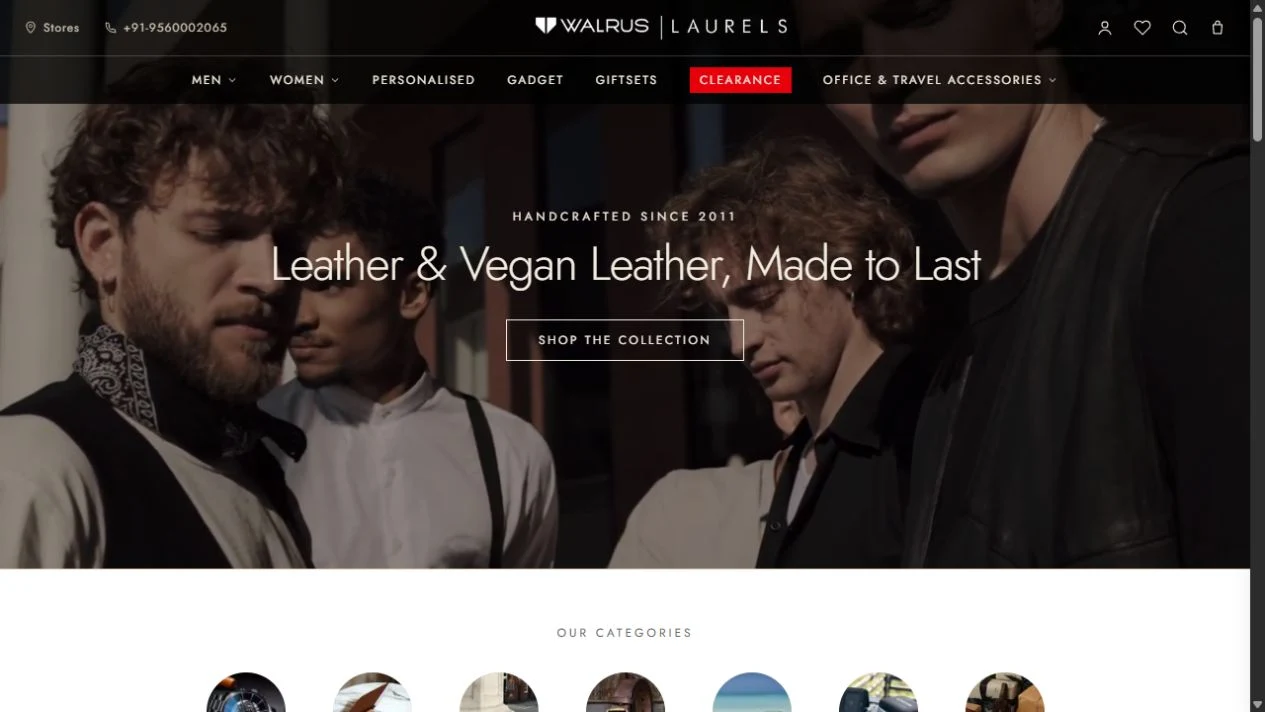 Walrus desktop website preview